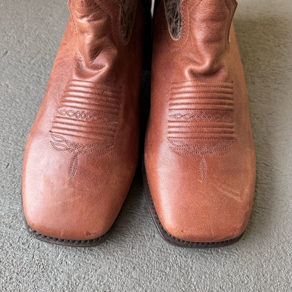 Masterson Boot Co. Men's Cowboy Western Boots Sz 11 Square Toe Brown - Picture 8 of 14